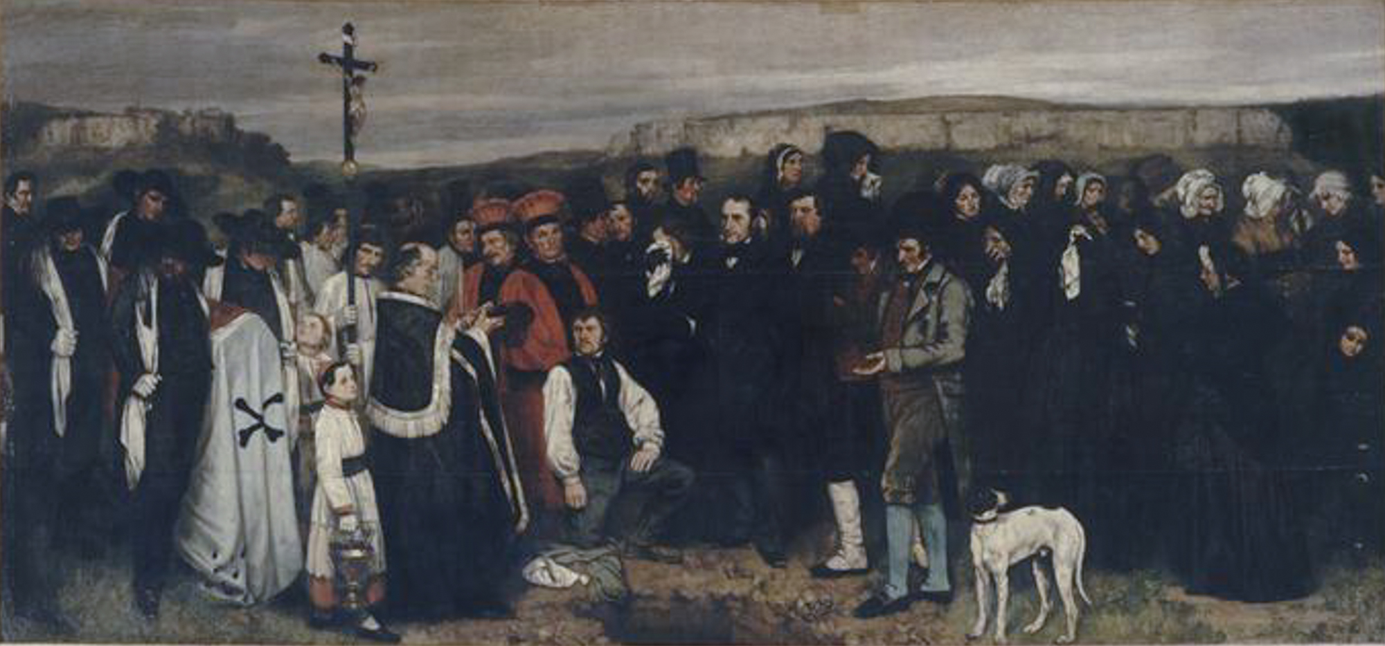 Un enterrement à Ornans – Courbet Gustave