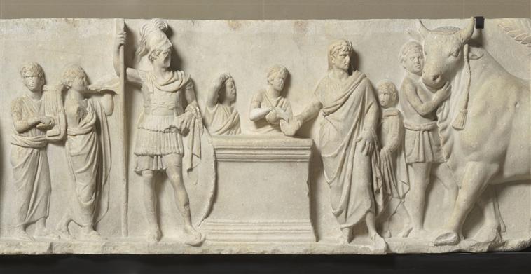 Relief architectural dit autel de Domitius Ahenobarbus