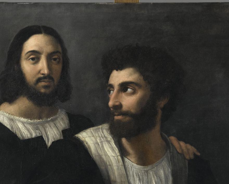 Portrait de l'artiste avec un ami - Raphaël