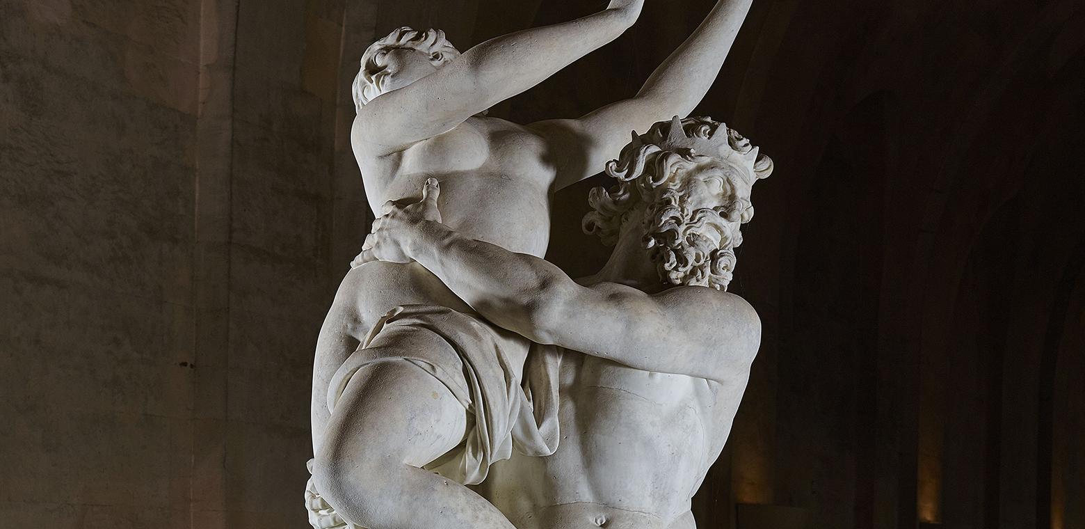L'Enlèvement de Proserpine par Pluton sur piédestal Girardon François (1628-1715) ,  sculpteur Le Brun Charles (1619-1690) (d'après) ,  peintre