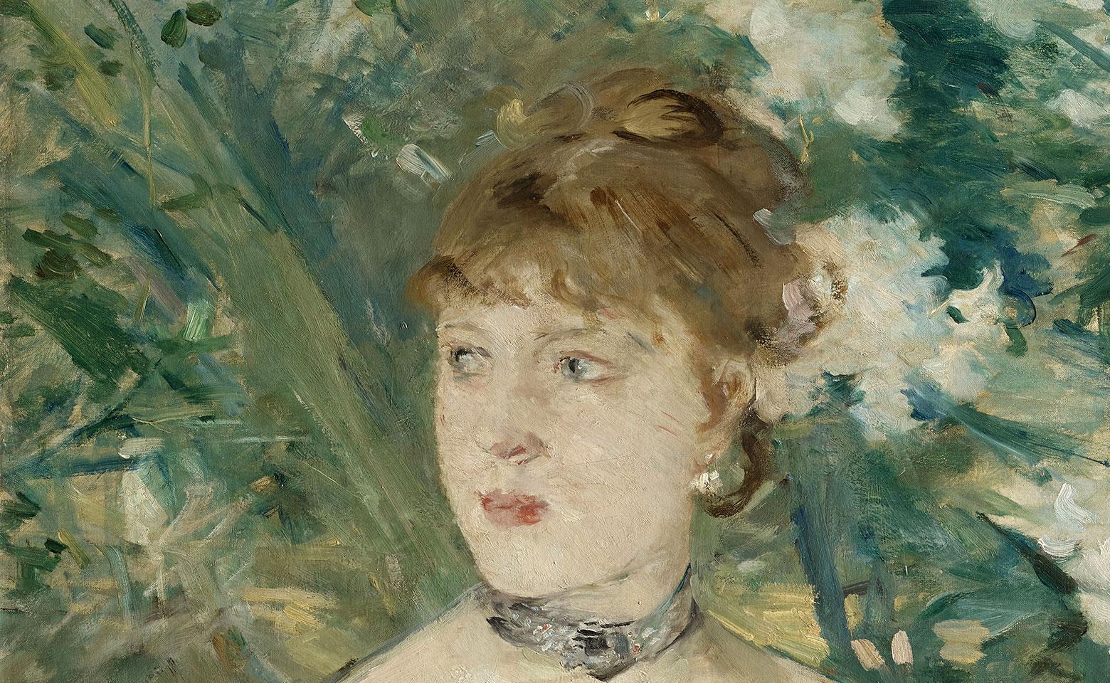 Jeune femme en toilette de bal - Berthe Morisot