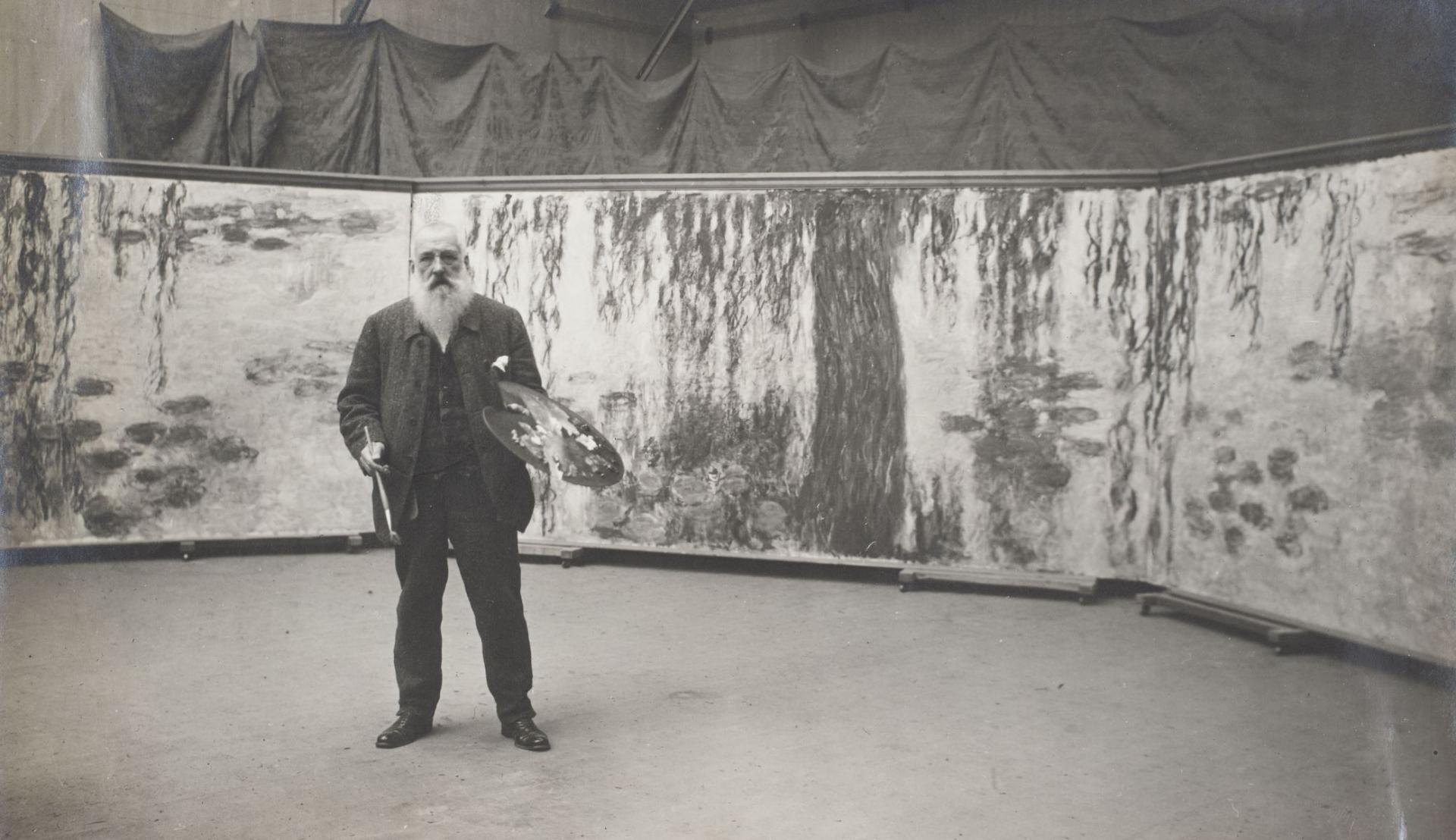 Claude Monet peignant les Nymphéas